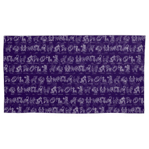 Zodiac Sign Pillow Case(Purple Set of Two) Pillowcase