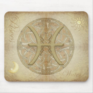 Zodiac Sign Pisces Mousepad