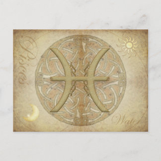 Zodiac Sign Pisces Postcard