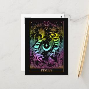 Zodiac sign Pisces Tarot card