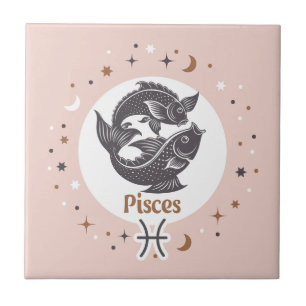 Zodiac Sign Pisces Tile