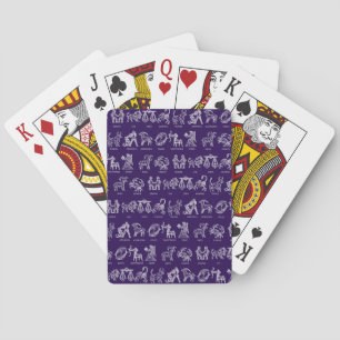 Zodiac Sign Playing Cards(Purple) Cards