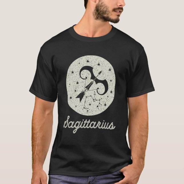 Zodiac Sign Sagittarius Birthday Graphic for Men a T-Shirt (Front)