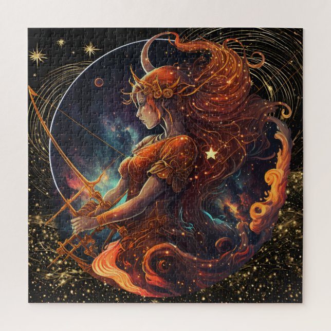Zodiac Sign Sagittarius Puzzle, 20"x20" 676 pcs. Jigsaw Puzzle (Vertical)