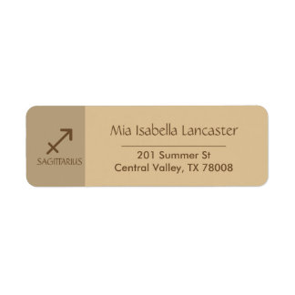 Zodiac - Sign Sagittarius Return Address Labels