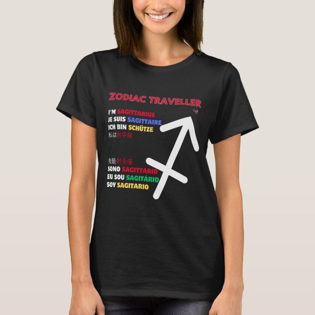 Zodiac sign - Sagittarius T-Shirt (Front)