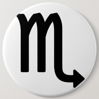 Zodiac sign Scorpio 6 Cm Round Badge