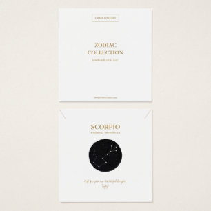 Zodiac Sign Scorpio Jewellery Display Card