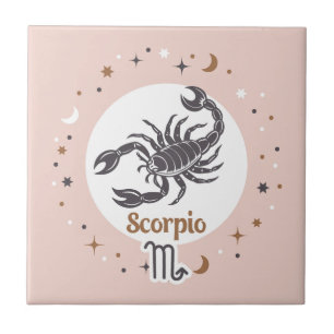 Zodiac Sign Scorpio Tile