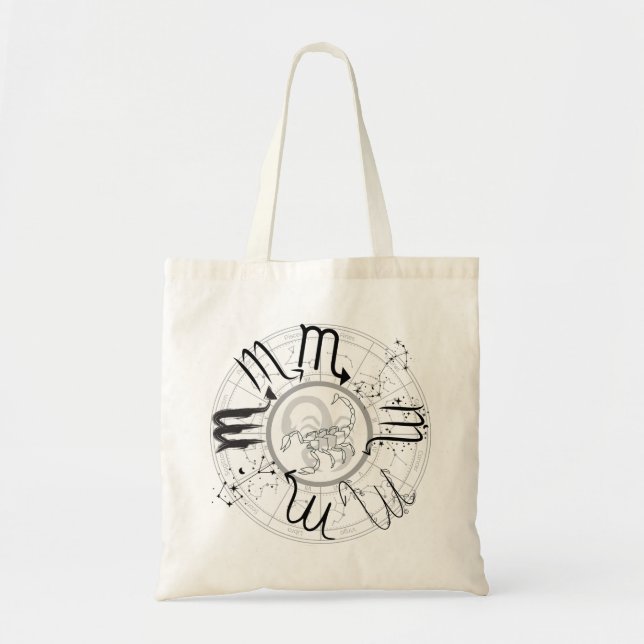 Zodiac Sign Scorpio.w Tote Bag (Front)