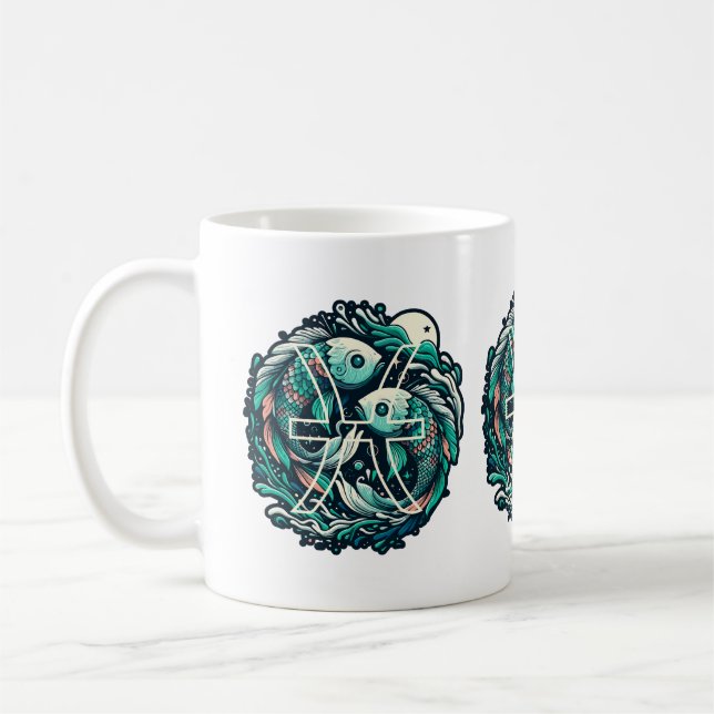 Zodiac Sign Series - Pisces Coffee Mug (Left)