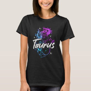 Zodiac Sign Symbol Taurus Beautiful Girl Born In A T-Shirt