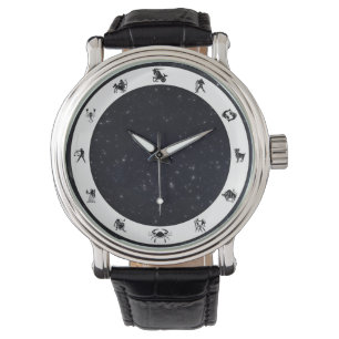 Zodiac Sign / Symbol w/Stars Watch