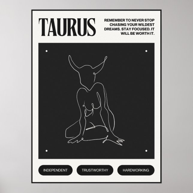 Zodiac Sign Taurus (Front)