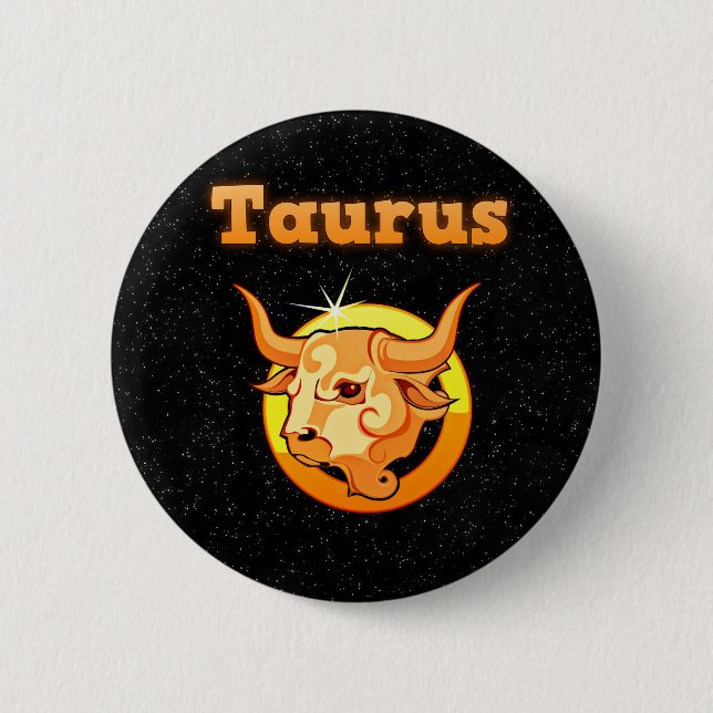 Zodiac sign Taurus 6 Cm Round Badge (Front)