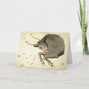 Zodiac Sign: Taurus greeting card
