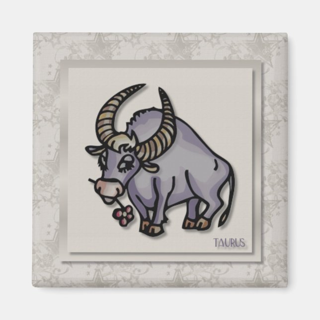 Zodiac Sign Taurus Magnet (Front)