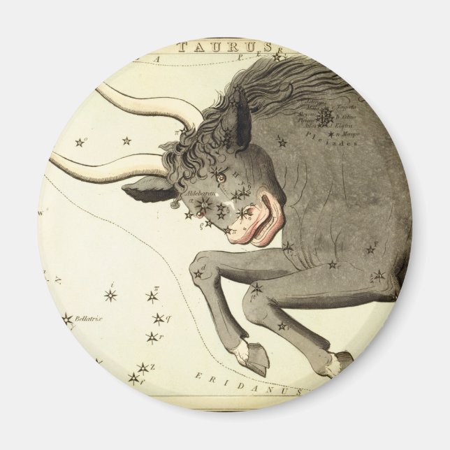 Zodiac Sign: Taurus magnets (Front)