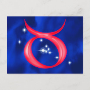 Zodiac sign Taurus Postcard