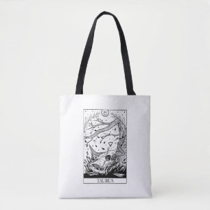 Zodiac sign Taurus Tarot card Tote Bag