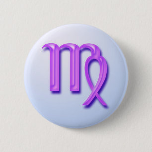 Zodiac sign Virgo 6 Cm Round Badge