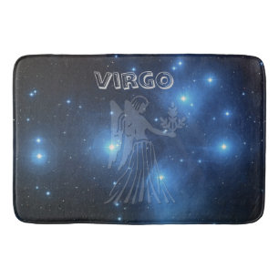 Zodiac sign Virgo Bath Mat