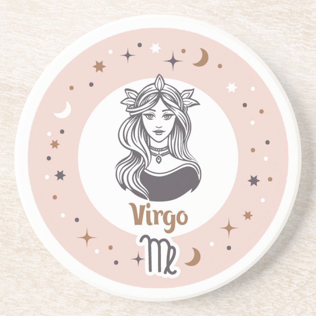 Zodiac Sign Virgo Coaster (Front)