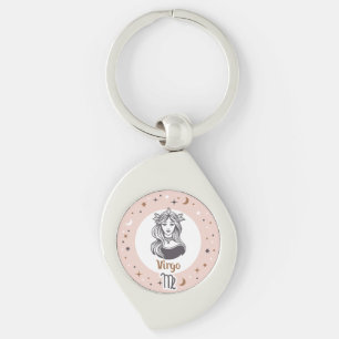 Zodiac Sign Virgo Key Ring