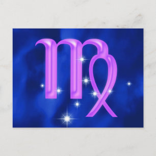 Zodiac sign Virgo Postcard