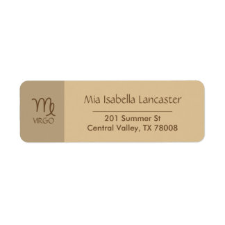 Zodiac - Sign Virgo Return Address Labels