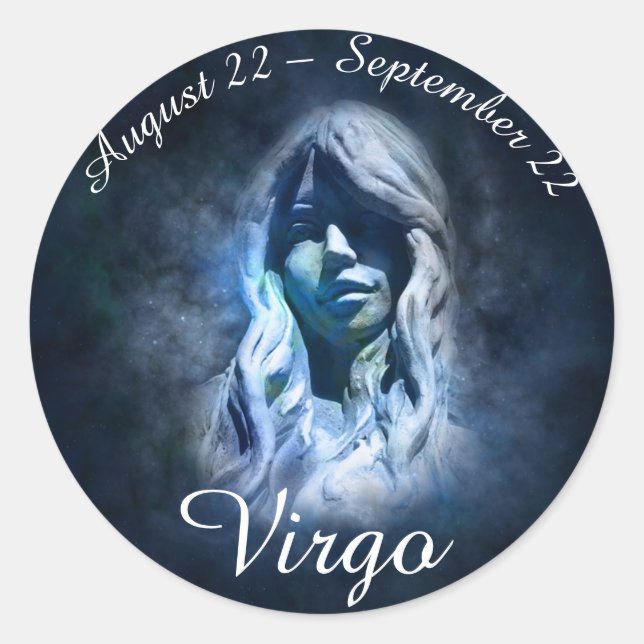 Zodiac Sign Virgo Sticker (Front)