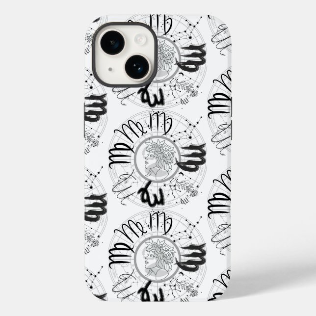 Zodiac Sign - Virgo.w Case-Mate iPhone Case (Back)