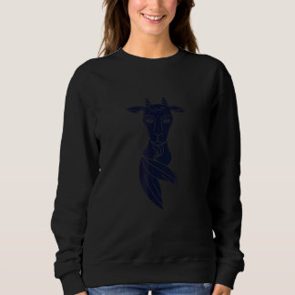 Zodiac Sign Zodiac Sign Capricorn Motif Sweatshirt