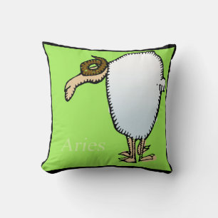 Zodiac Signs Aries Birthday Pillow