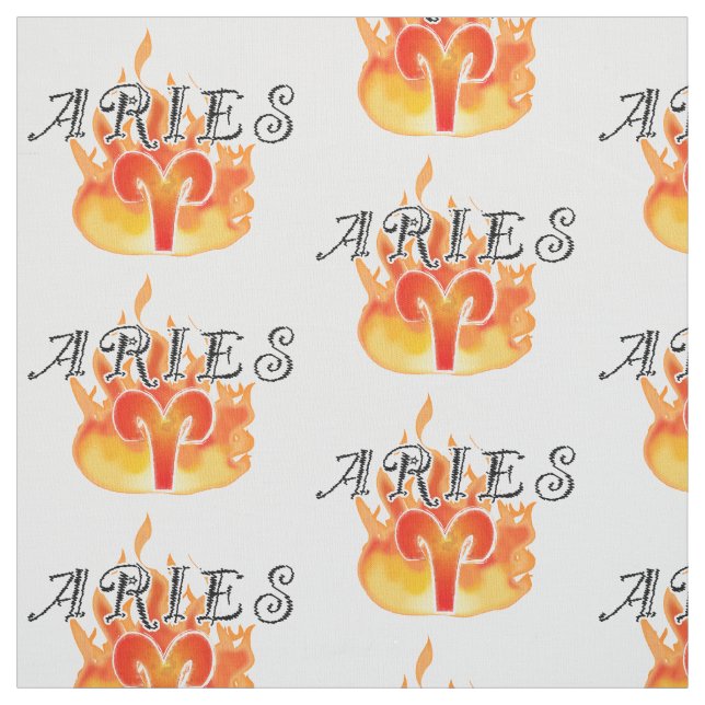 Zodiac Signs: Aries Fabric (Swatch)