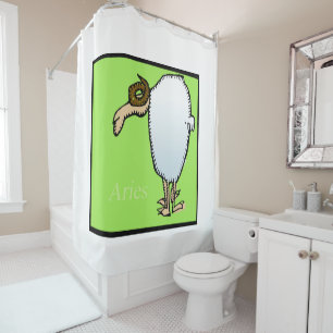 Zodiac Signs Aries Shower Curtain