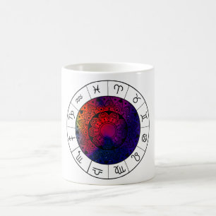 Zodiac Signs - Astrological Wheel Coffee Mug