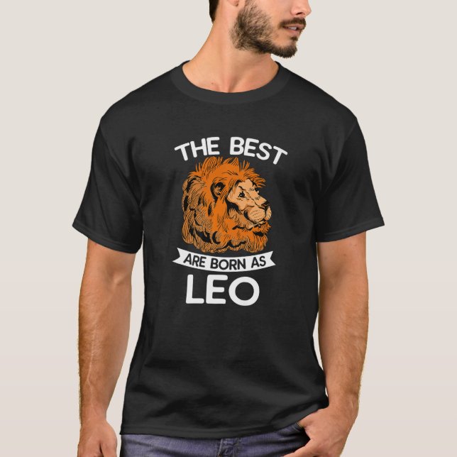 Zodiac Signs Astrology Horoscope  Astrologer Leo J T-Shirt (Front)