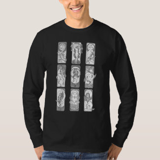 Zodiac Signs Esoteric Character Art Design T-Shirt
