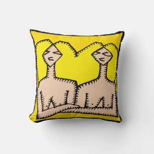 Zodiac Signs Gemini Birthday square Pillow