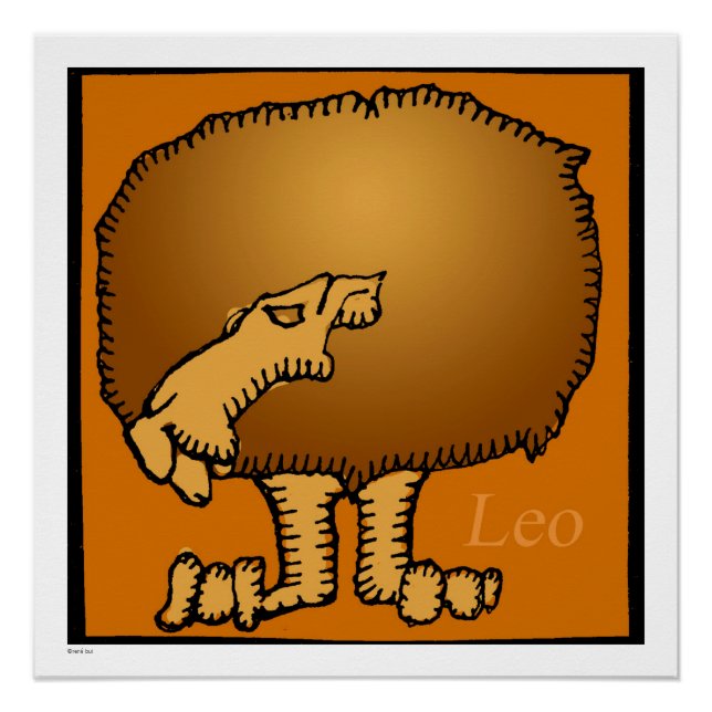 Zodiac Signs Leo Birthday Perfect Poster 20x20 (Front)