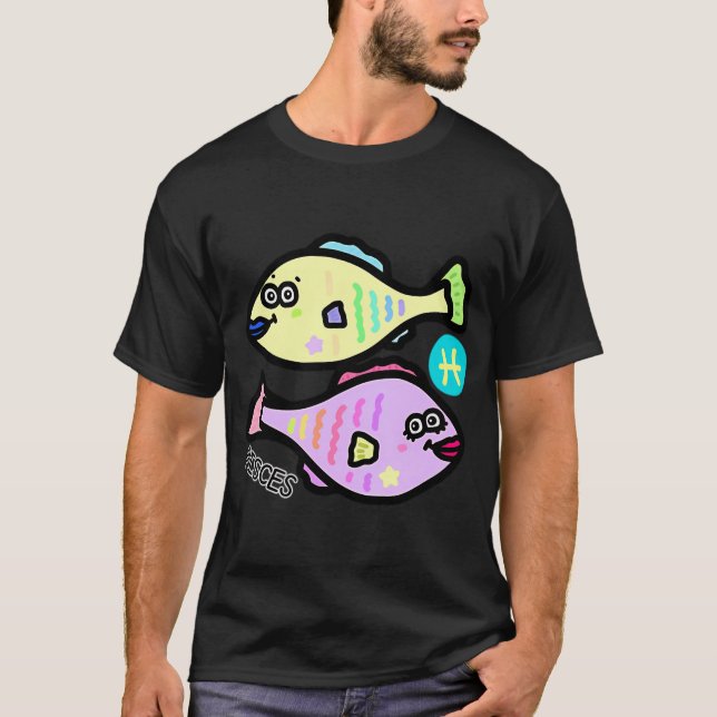 Zodiac signs Pisces T-Shirt (Front)