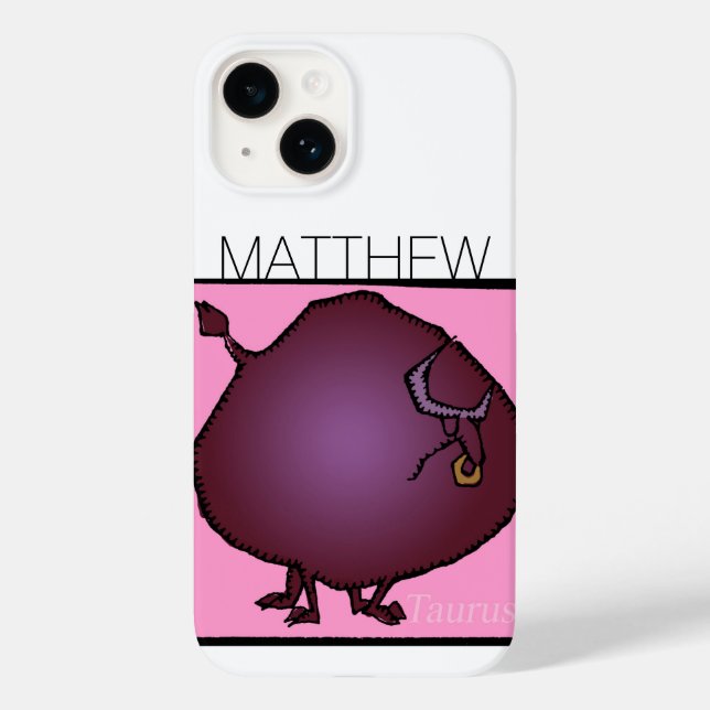 Zodiac Signs Taurus personalised Birthday I case (Back)