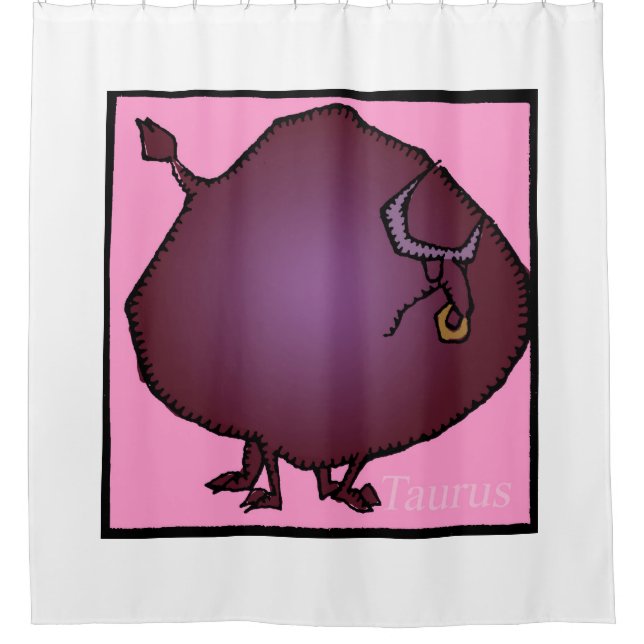Zodiac Signs Taurus Shower Curtain (Front)