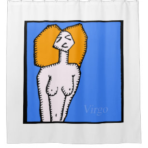Zodiac Signs Virgo Shower Curtain