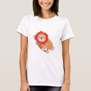 ZODIAC SIGNS WITH SLOTHS AND COFFEE LEO T-Shirt