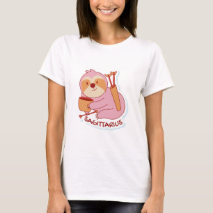 ZODIAC SIGNS WITH SLOTHS AND COFFEE SAGITTARIUS T-Shirt