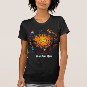 Zodiac Signs Women All V-1 T-Shirt