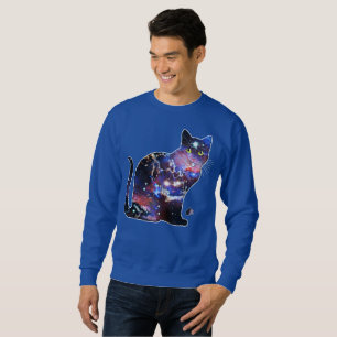 Zodiac Space In Cat T-shirt Sweatshirt