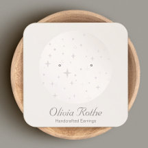 Zodiac Stars Astrology Earring Display